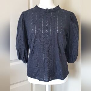 EUC Eyelet Lace Top